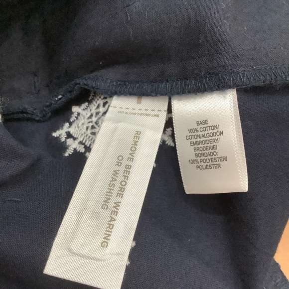 Ann Taylor LOFT Navy and White The Riviera Shorts with Geometric Pattern - Picture 6 of 6